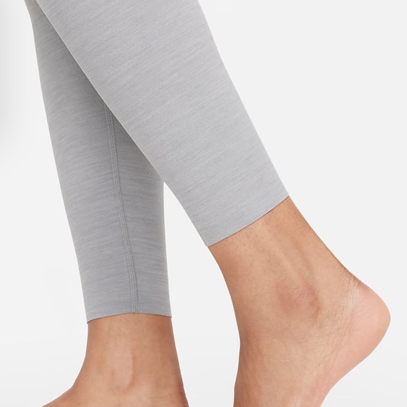 Nike Yoga Luxe Dri-FIT Women's High Waisted 7/8 Infinalon Leggings in Grey - Picture 9 of 12
